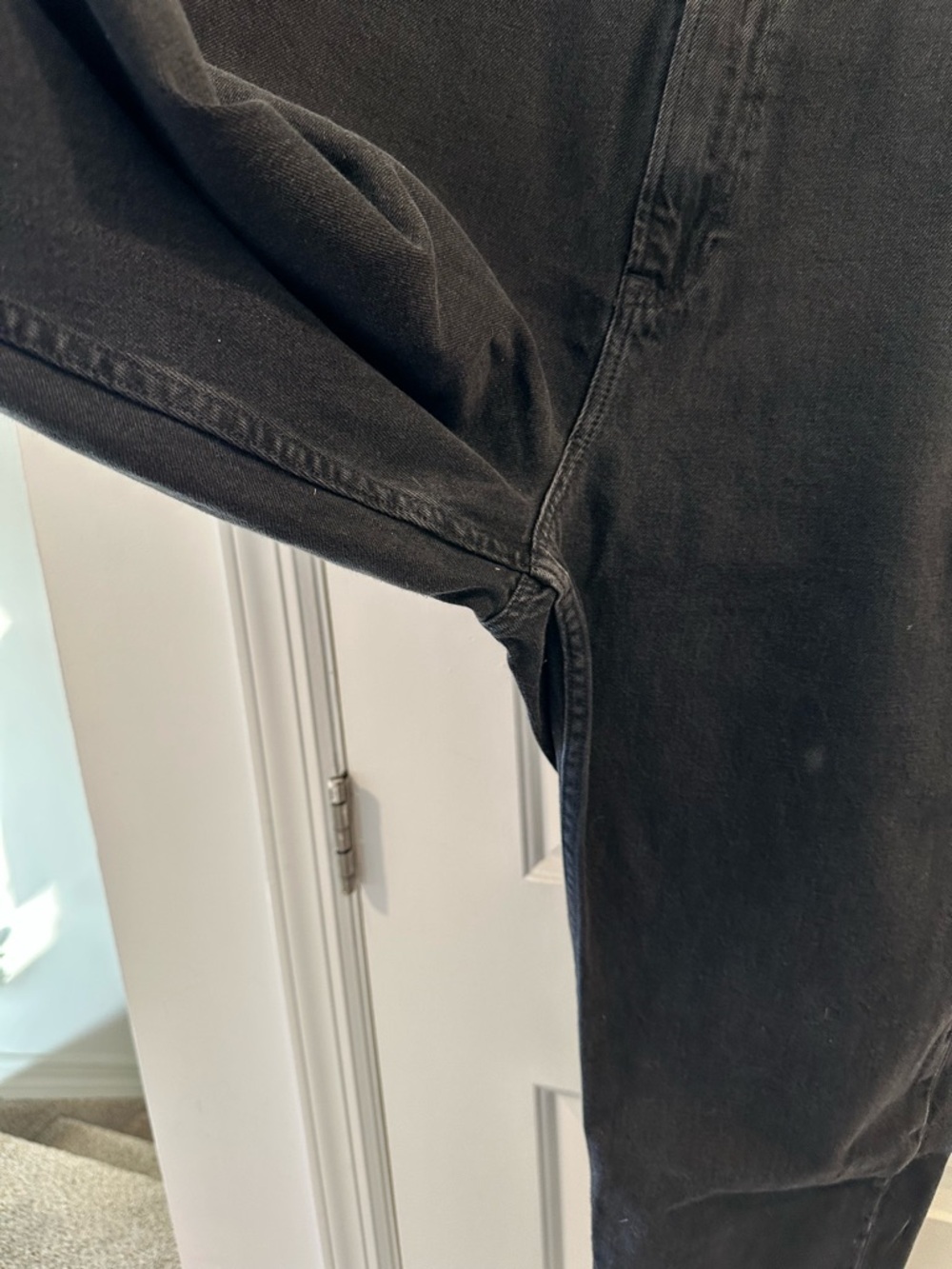 Gap High Rise Mom Jean in Black Wash Denim - Picture 6 of 11